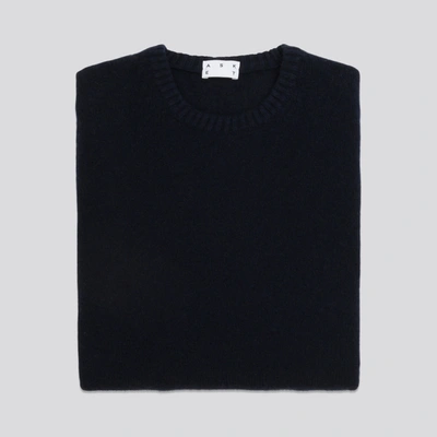 ASKET THE CASHMERE SWEATER DARK NAVY