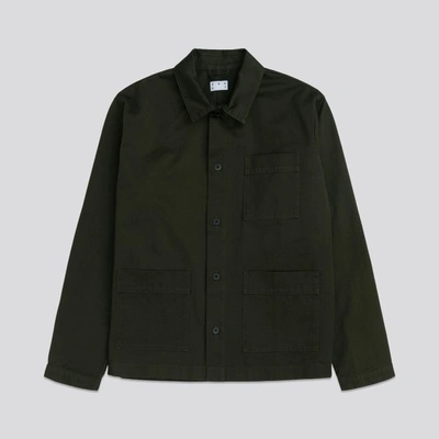 ASKET THE OVERSHIRT KHAKI GREEN
