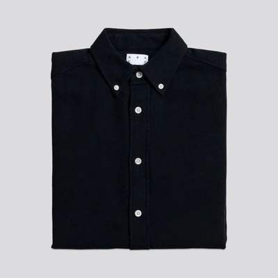 ASKET THE FLANNEL SHIRT DARK NAVY