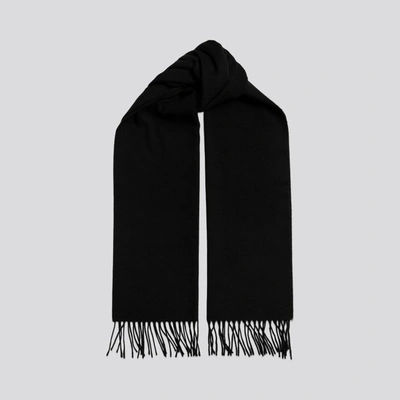 ASKET THE CASHMERE WOOL SCARF BLACK