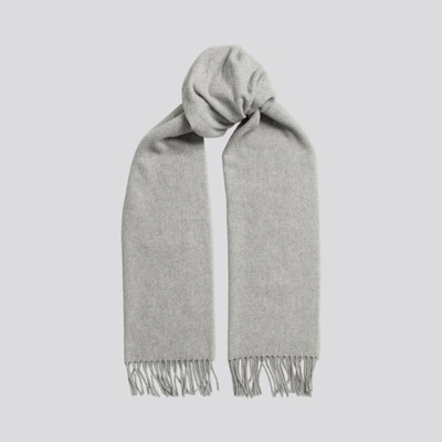 ASKET THE CASHMERE WOOL SCARF GREY MELANGE