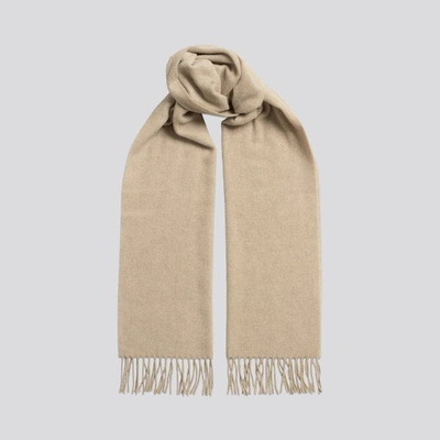 ASKET THE CASHMERE WOOL SCARF BEIGE