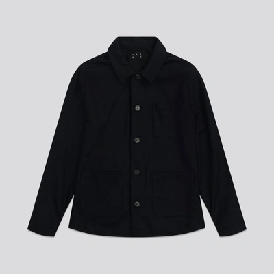ASKET THE WOOL OVERSHIRT DARK NAVY