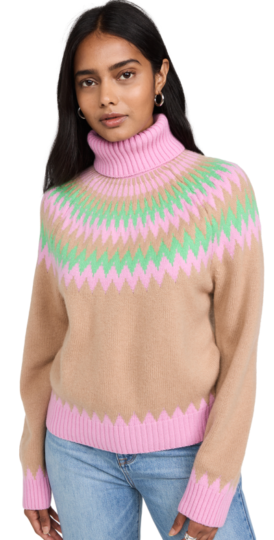 JUMPER 1234 NORDIC YOKE ROLL COLLAR SWEATER