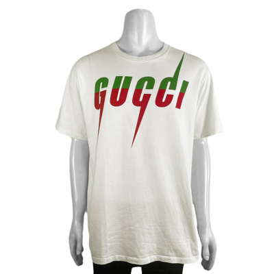 GUCCI BLADE LOGO PRINT T-SHIRT