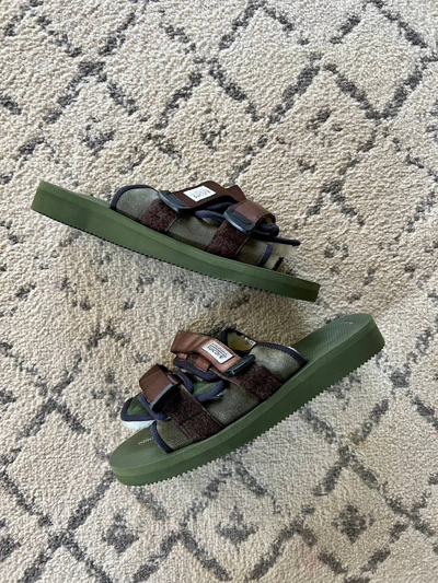SUICOKE MOTO-CAB SANDALS OLIVE