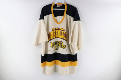 VINTAGE 90'S IHL CLEVELAND LUMBERJACKS HOCKEY JERSEY SHIRT