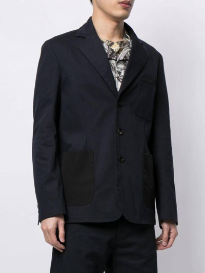 MARNI SS21 MARNI SINGLE BREASTED BLAZER JACKET NAVY 48
