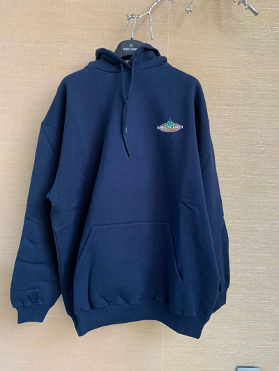 BALENCIAGA BONJOUR EIFFEL TOWER LOGO HOODIE