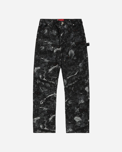 FUGAZI SNIPER CAMO DOUBLE KNEE WORK PANT BLACK 34 L