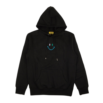 GRAILED CHINATOWN MARKET X SMILEY BLACKEMBROIDERED SMILEY HOODIE XL