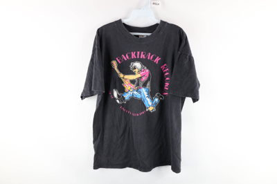 VINTAGE 90'S BACKTRACK RECORDS ROCK N ROLL SPELL T-SHIRT USA