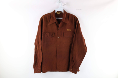 VINTAGE 40S CHAIN STITCH KOEHLS BAKERY BUTTON SHIRT USA