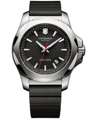 VICTORINOX VICTORINOX SWISS ARMY I.N.O.X. STEEL & RUBBER BLACK MEN'S WATCH 241682.1