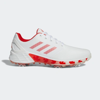 ADIDAS ORIGINALS ADIDAS ZG21 MEN'S GOLF SHOES 'CLOUD WHITE RED' - GY4547 EXPEDITDESHIP