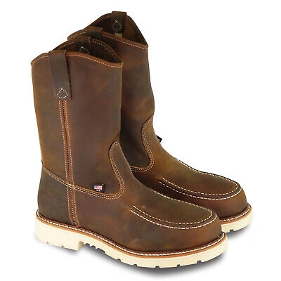 THOROGOOD THOROGOOD 11IN TRAIL ST MENS CRAZYHORSE LEATHER HERITAGE WORK BOOTS