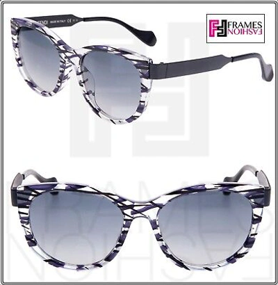 FENDI FENDI THIERRY LASRY SLIKY FF0181S MATTE BLACK LILAC SQUARE METAL SUNGLASSES 0181