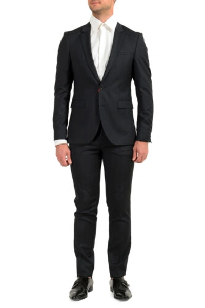 HUGO BOSS HUGO BOSS MEN'S "PHIL/TAYLOR182" EXTRA SLIM FIT 100% WOOL TWO BUTTON SUIT