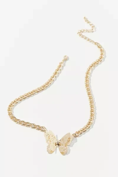 URBAN OUTFITTERS KAYLA STATEMENT BUTTERFLY NECKLACE