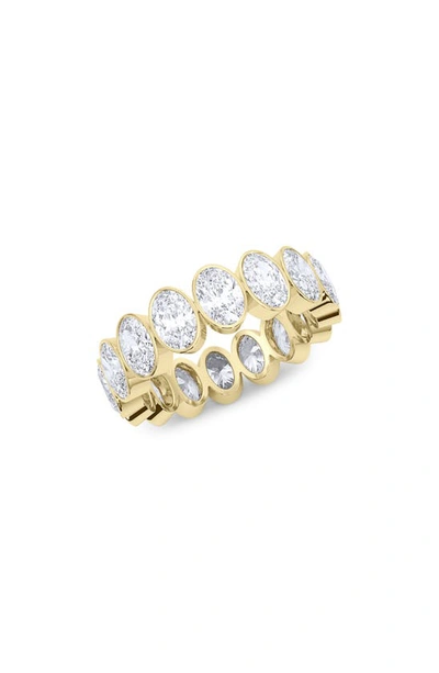 HAUTECARAT HAUTECARAT OVAL CUT LAB CREATED DIAMOND ETERNITY RING