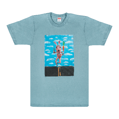 SUPREME MIKE HILL RUNNER T-SHIRT 'SLATE'