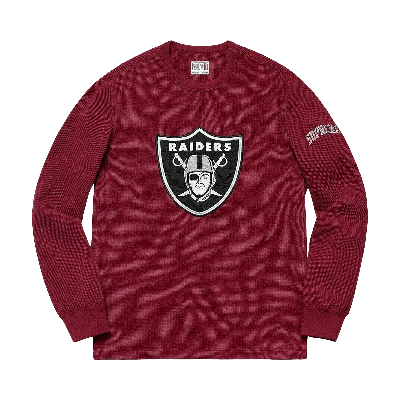 SUPREME X NFL RAIDERS '47 THERMAL 'MAROON'