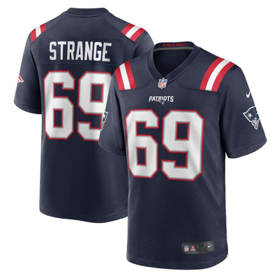 NIKE NIKE COLE STRANGE NAVY NEW ENGLAND PATRIOTS PLAYER GAME JERSEY