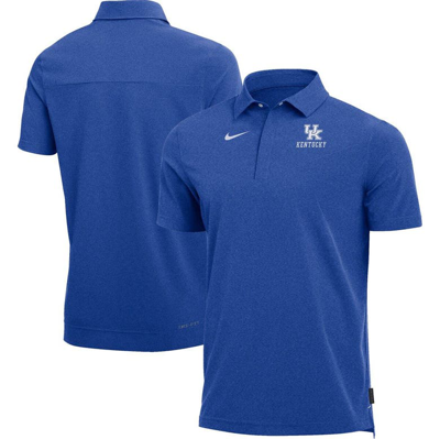 NIKE NIKE HEATHERED ROYAL KENTUCKY WILDCATS 2022 COACH PERFORMANCE POLO