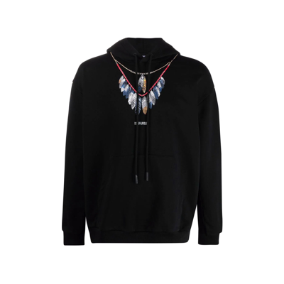 MARCELO BURLON COUNTY OF MILAN CHAIN FEATHERS SWEATSHIRT