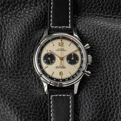 SUGESS ARMY SEAGULL GOOSE NECK MECHANICAL PANDA CHRONOGRAPH 1963 WATCH GIFT CHOICE
