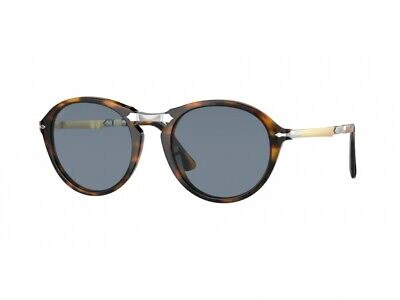 PERSOL PERSOL SUNGLASSES PO3274S 108/56 HAVANA LIGHT BLUE MAN WOMAN