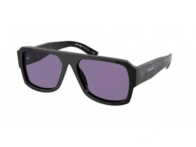 PRADA PRADA SUNGLASSES PR 22YS 1AB05Q BLACK VIOLET MAN