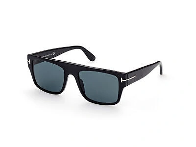 TOM FORD TOM FORD SUNGLASSES FT0907 DUNNING-02 01V BLACK BLUE MAN