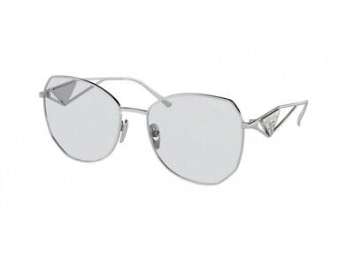 PRADA PRADA SUNGLASSES PR 57YS 1BC07D SILVER GREY WOMAN