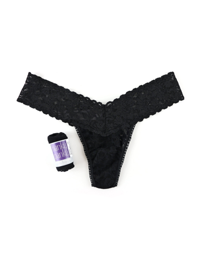 HANKY PANKY PETITE SIZE SIGNATURE LACE LOW RISE THONG