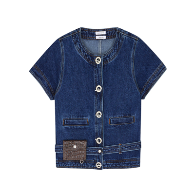 SAKS POTTS IDA DENIM TOP