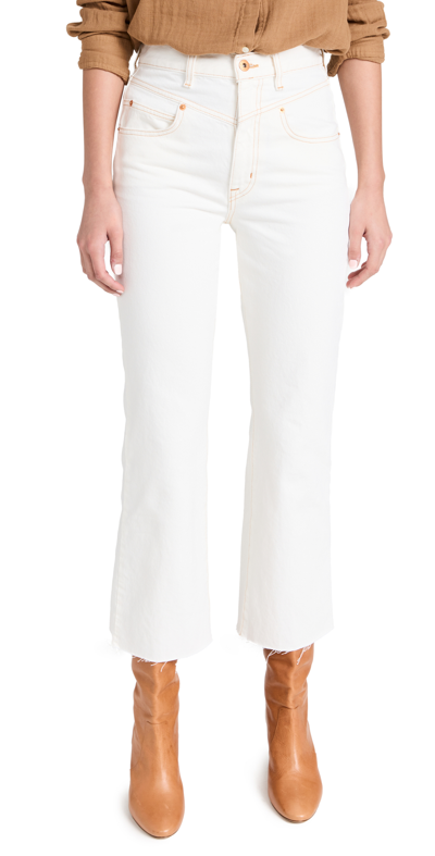 SLVRLAKE FRANKIE DOUBLE YOKE JEANS NATURAL WHITE
