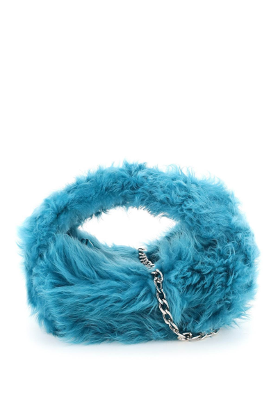 BY FAR SHEARLING BABY CUSH BAG