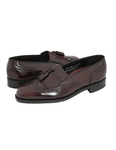 FLORSHEIM Lexington Wingtip Loafer - Medium Width in Burgundy