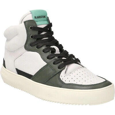 BLACKSTONE BLACKSTONE SNEAKER YG02, GLATTLEDER, WEISS, HERREN