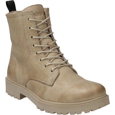 BLACKSTONE BLACKSTONE BOOTS WL02, GLATTLEDER, BEIGE, DAMEN
