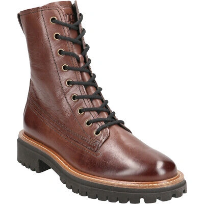 PAUL GREEN PAUL GREEN BOOTS 9768-059, GLATTLEDER, BRAUN, DAMEN