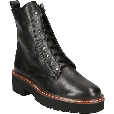 PAUL GREEN PAUL GREEN BOOTS 9815-019, GLATTLEDER, SCHWARZ, DAMEN