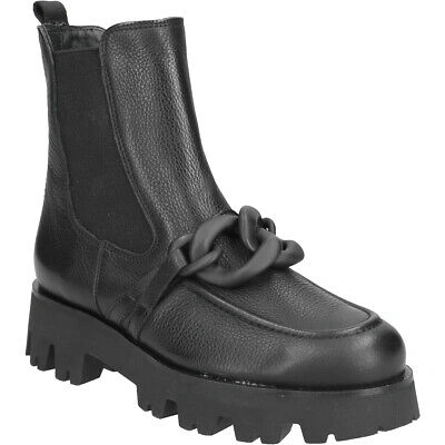 PAUL GREEN PAUL GREEN STIEFELETTE 9043-042, GLATTLEDER, SCHWARZ, DAMEN