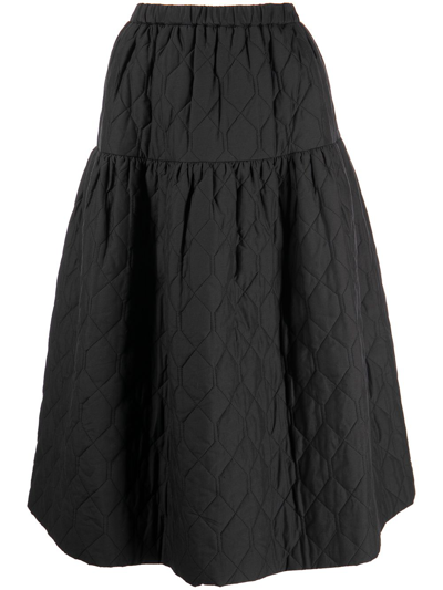 JASON WU QUILTED MIDI SKIRT