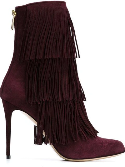 PAUL ANDREW Fringed Stiletto Boots