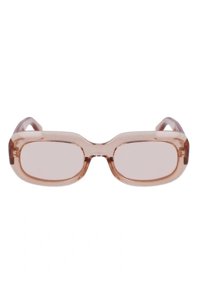 LONGCHAMP LONGCHAMP MEDALLION 52MM RECTANGULAR SUNGLASSES