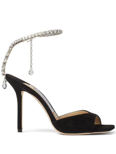JIMMY CHOO SAEDA 100MM SANDALS