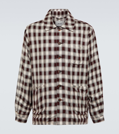 BODE FRANCK CHECKED OVERSHIRT
