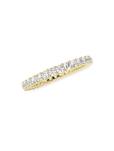 SAKS FIFTH AVENUE WOMEN'S BUILD YOUR OWN COLLECTION 14K YELLOW GOLD & LAB GROWN ROUND DIAMOND ETERNITY BAND